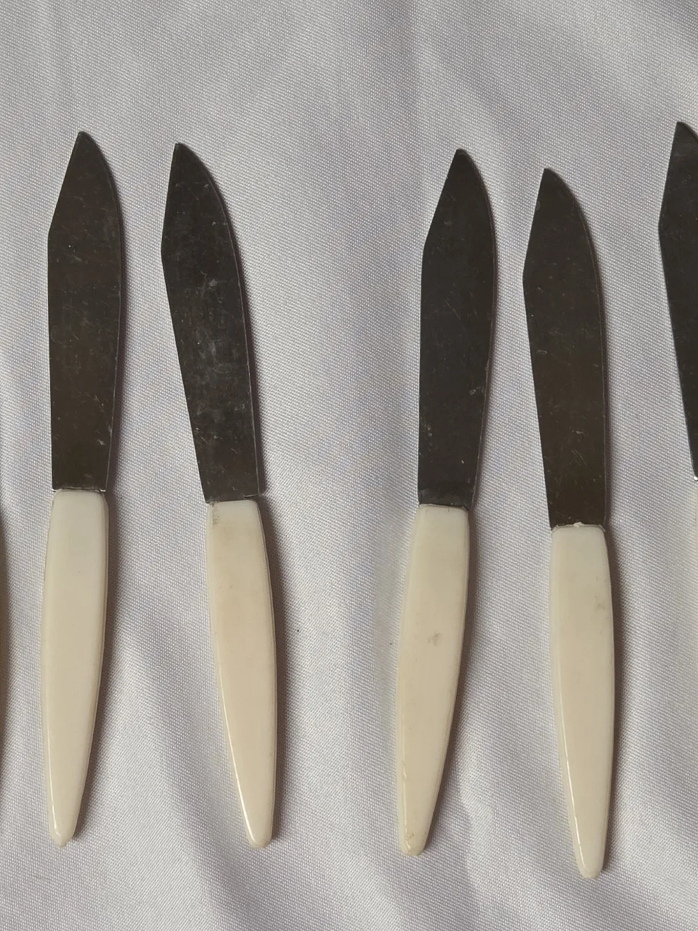 VTG Japan Mini Stainless Steel Appetizer Cocktail Forks (Set of 8) Plastic Gold